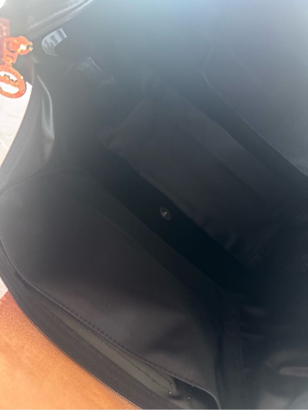 Longchamp Le Pliage Large Black Nylon Tote NEW w/ Tags + Organizer - Picture 6 of 13
